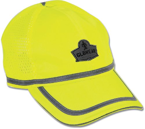 Ergodyne GloWear 8930 Hi-Vis Baseball Cap, Lime
