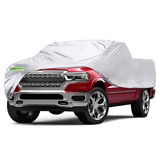 ELUTO Truck Car Cover Waterproof All Weather Full Car Covers Indoor Outdoor Car Cover for Truck Pickup Covers Windproof UV Protection Universal Car Covers Fits up to 240''(240''L x 60''W x 60''H)