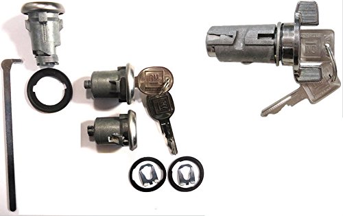 Gm OEM Chrome Ignition/doors/trunk Lock Key Cylinder Set with Keys to Match