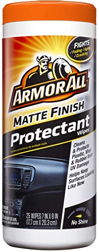 Armor All Car Interior Cleaner Protectant Wipes - Cleaning for Cars & Truck & Motorcycle, Matte Finish, 25 Count, 18227