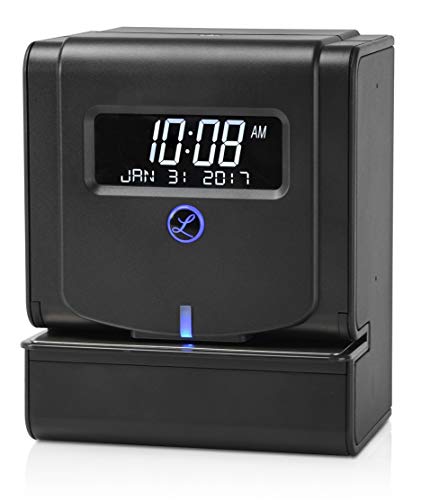 Lathem Heavy Duty Maintenance-Free Thermal Print Time Clock (2100HD), Black, 9.8' x 6' x 8'