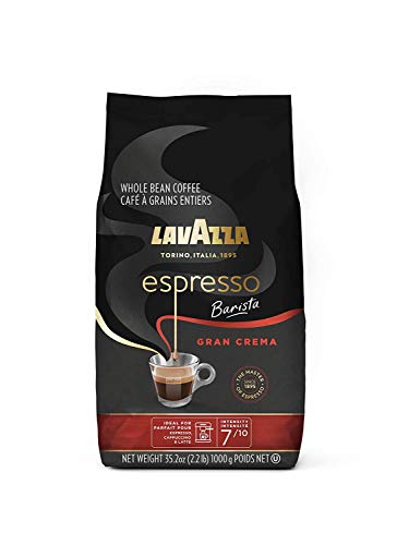 Lavazza Espresso Barista Gran Crema Whole Bean Coffee Blend, Medium Espresso Roast, 35.2 Oz Bag (Packaging May Vary)