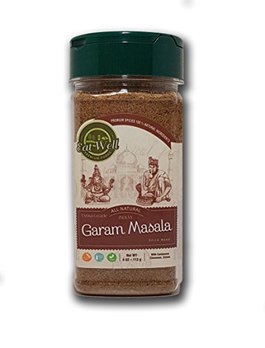 Garam Masala Spice Blend | 4 oz - 113 g | SALT FREE | Authentic Indian Food Spices | Gluten Free | by Eat Well Premium Foods |