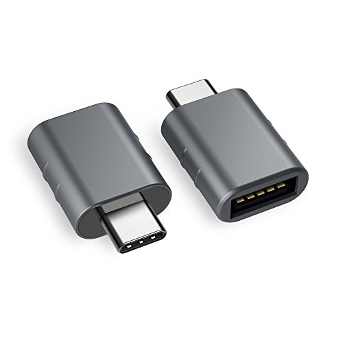 Syntech USB C to USB Adapter (2 Pack), Thunderbolt 3 to USB 3.0 Adapter Compatible with MacBook Pro 2019 and Before, MacBook Air 2020, Dell XPS and More Type C Devices, Space Grey