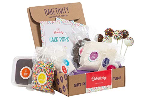 BAKETIVITY Kids Baking DIY Activity Kit - Bake Delicious Cake Pops with Pre-Measured Ingredients – Best Gift Idea for Boys and Girls Ages 6-12