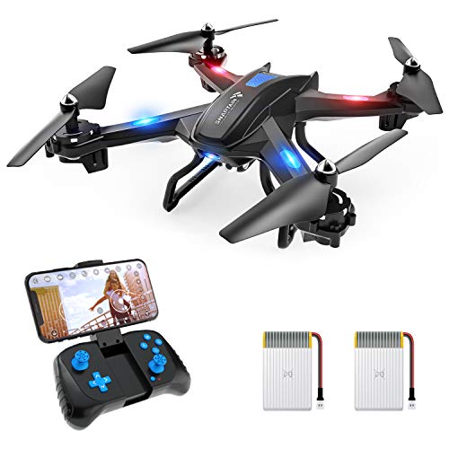 SNAPTAIN S5C WiFi FPV Drone with 720P HD Camera,Voice Control, Wide-Angle Live Video RC Quadcopter with Altitude Hold, Gravity Sensor Function, RTF One Key Take Off/Landing, Compatible w/VR Headset