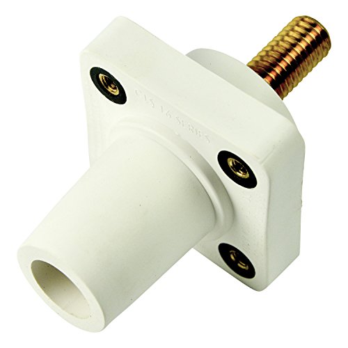 Marinco Power Products CLS40FRSB-B CLS 16 Series Panel Mount (400A/ 600V) 1.125' Threaded Stud; Female - White (B)