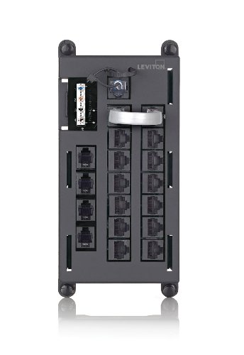 Leviton 476TL-T12 Telephone Input Distribution Panel, Black Housing