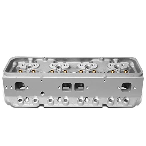 DNA Motoring CYLH-SBC-350 Aluminum Bare Cylinder Head (For Chevy SBC 302/327/350/383/400), 1 Pack,Silver