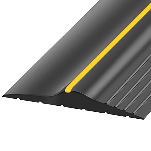 Weatherproof Universal Garage Door Bottom Threshold Seal Strip DIY Weather Stripping Replacement，Not Include Sealant/Adhesive (16Ft)