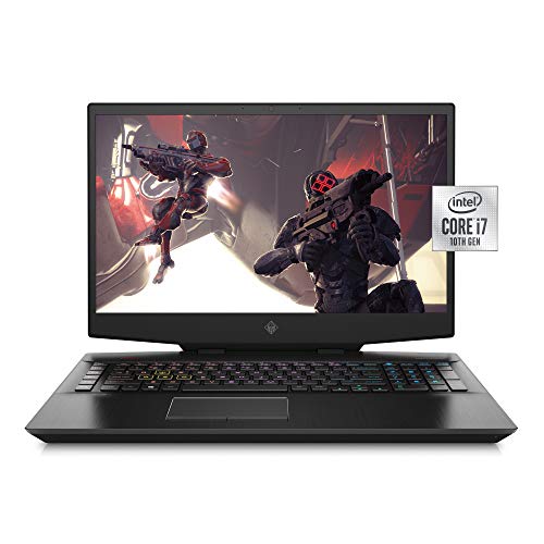 OMEN 17 Gaming Laptop, NVIDIA GeForce RTX 2070, Intel Core i7-10750H, 16 GB DDR4 RAM, 512 GB PCIe NVMe SSD, 17.3' 144Hz Full HD, Windows 10 Home, RGB Keyboard (17-cb1080nr, 2020 Model)