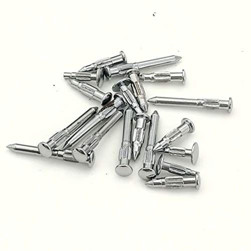 Belt Buckle Repair Screw Edge Rivet Sliding Automatic Buckle Accessories Metal Buckle Components 30pcs (Silver)