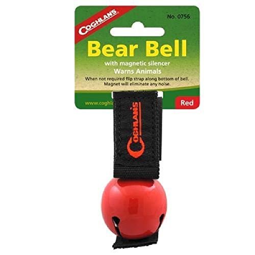 Coghlan's Bear Bell with Magnetic Silencer, Red