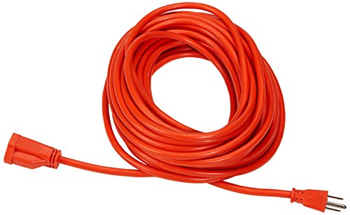 AmazonBasics 16/3 Vinyl Outdoor Extension Cord | Orange, 50-Foot
