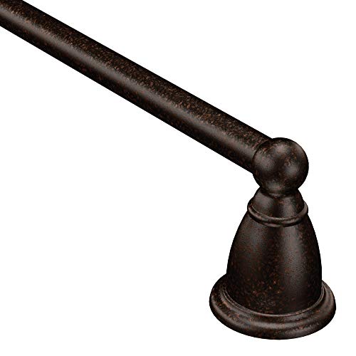 Moen YB2224ORB Brantford Collection 24-Inch Bathroom Single Towel Bar, Oil Rubbed Bronze