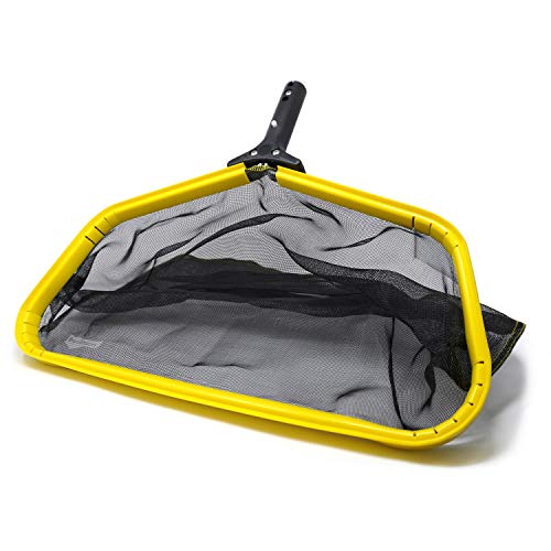 PoolDozer Pool Skimmer Net, Leaf Rake Catcher, Water Cleaner with Reinforced Deep Mesh Skim Bag Cleaning Tool