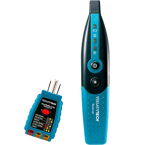 Circuit Breaker Finder with GFCI Circuit Tester & LED flashlight: 3-in-1 Circuit Breaker Finder Multitool to quickly identify the right Circuit Breaker is powering an outlet accurately by VersativTECH