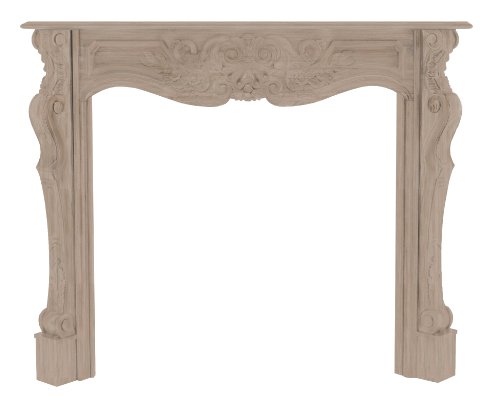 Pearl Mantels 134-48 Deauville Fireplace Mantel, 48-Inch, Unfinished