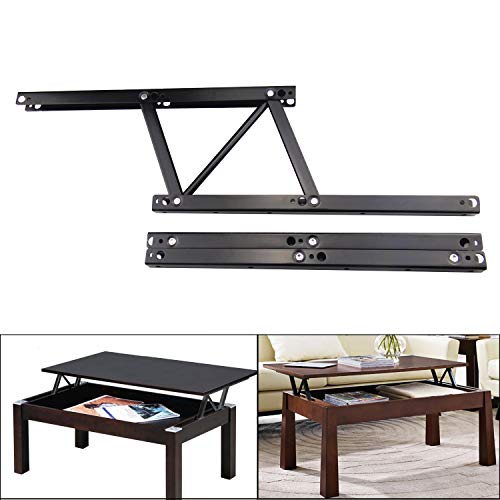 Sauton Coffee Table Lift Mechanism, Lift up Coffee Table Hardware, Black Spring Stand Furniture Hinges