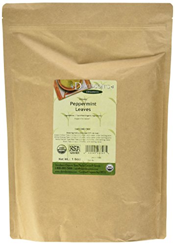Davidson's Tea Bulk, Organic Peppermint Leaves, 16-Ounce Bag