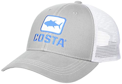 Costa XL Trucker Hat, Tuna, Gray + White
