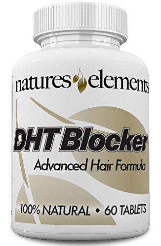 DHT Blocker for Hair Growth and Gray Hair - Unique DHT Blocking Vitamin and Herbal Formula for Hair Regrowth and Gray Hair with He Shou Wu - for Men and Women! - 1 Month Supply - Vegetarian Safe