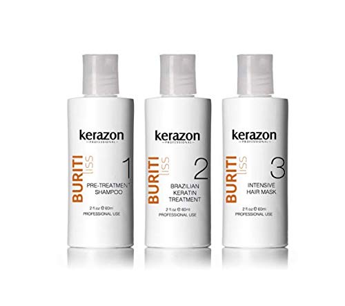 Brazilian Keratin Treatment Complex Blowout KERAZON kit 2oz/60ml - Tratamiento de Keratina Queratina Brasileña para Alisar Importada