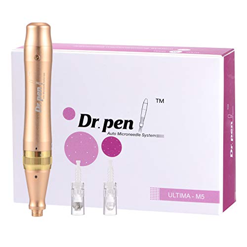Dr.pen Ultima M5 Microneedling Pen Professional Skin Tool, Multifunctional Rechargeable Wireless Auto Nano Chip Therapy System, Permanent Derma Pen Makeup Pen with 12pcs Replacement Needle Cartidges.