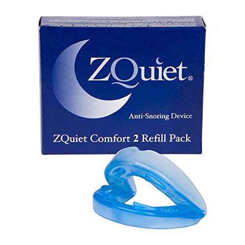 ZQUIET Anti-Snoring Mouthpiece Solution, Comfort Size #2 (Single Device, No Storage Case) - Made in USA & FDA Cleared, Natural Sleep Aid, Dentist Designed Oral Appliance