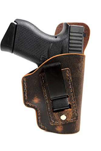 Muddy River Tactical Springfield Armory XDS 3.3 - Soft Sided Leather Inside The Waistband (IWB) Concealed Carry Holster- IWB Holster (Right Handed)