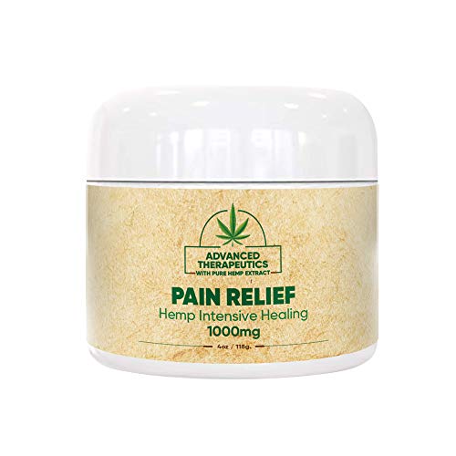 1000 mg 4 Ounce Hemp Cream for Fast Pain Relief Double The Size and Power of All Other Arnica Cream Infused with 1000mg of Hemp Oil for Pain Relief of Knee Pain,Back Pain, Neck Pain Relief