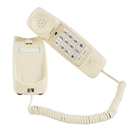 Corded Phone - Senior Landline Phones for Home – Home Phones for Seniors - Hearing and Vision Impaired, Loud Ringer, Large Backlit Keypad -Voice Amplification Wall Mount Ready! Bone Ivory-iSoHo Phones