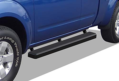 APS iBoard (Black Powder Coated 4 inches) Running Boards Nerf Bars Side Steps Step Rails Compatible with Nissan Frontier 2005-2020 King Cab & Suzuki Equator 2005-2012 Extra Cab