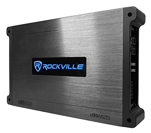 Rockville DBM25 1400 Watt 2 Channel Marine/Boat Amplifier Amp W/Silicone Covers