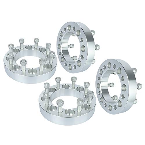 IRONTEK 1.5in Wheel Spacers 8x165mm (130mm, 14x1.5 Studs) 8x6.5 to 8x6.5 Wheel Spacers Adapter 38mm FITS Chevy Silverado 2500 3500 HD, for GMC Sierra 2500 3500 Yukon XL 2500, 03-09 Hummer H2