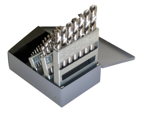 Chicago Latrobe - 69900 157 Series High-Speed Steel Short Length Drill Bit Set with Metal Case 118 Degree Conventional Point, Inch, 29-piece, 1/16' - 1/2' in 1/64' increments