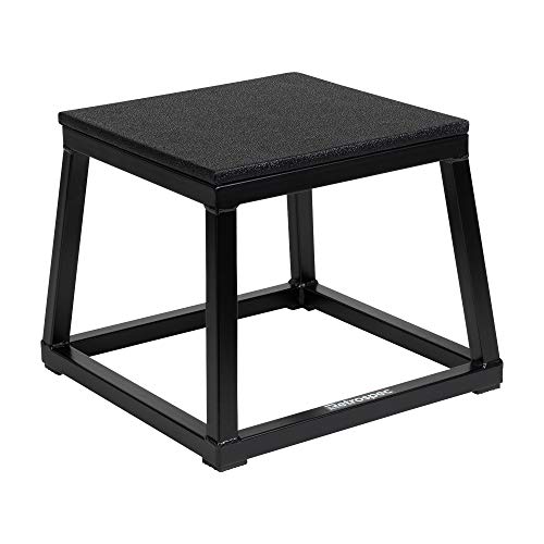 Retrospec Leap Plyo Box for Home Gym Plyometric Jumping Exercises, 12' Matte Black