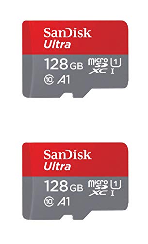 SanDisk 128GB X2 (256GB) MicroSD HC Ultra Uhs-1 Memory Card