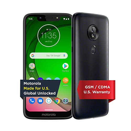 Moto G7 Play with Alexa Push-to-Talk – Unlocked – 32 GB – Deep Indigo (US Warranty) – Verizon, AT&T, T–Mobile, Sprint, Boost, Cricket, & Metro