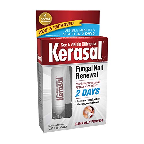 Kerasal Fungal Nail Renewal Treatment 10ml, Restores The Healthy Appearance of Nails Discolored or Damaged by Nail Fungus. (Packaging May Vary)