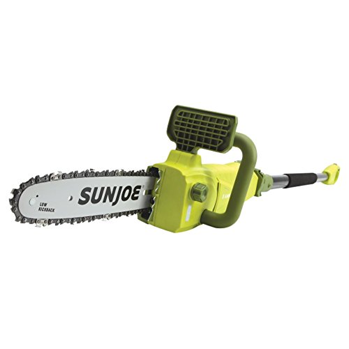 Sun Joe SWJ807E 10 inch 8.0 Amp Electric Convertible Pole Chain Saw, Green