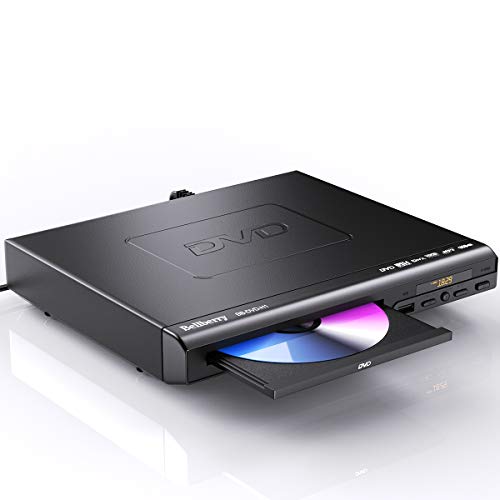 DVD Player for TV, HD DVD Player with HDMI & AV Cable for Projector, 1080P Full HD CD Player, Disc Player for Video & Media CD - All Region Free - PAL/NTSC Compatible - USB Compatible