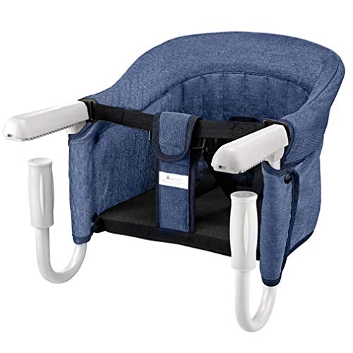 ANTEN Hook On Table Chair, Clip on Table High Chair for Babies and Toddlers, Removable Seat Cushion, Fast Hook On Table Without Leaving Scratches (Blue)