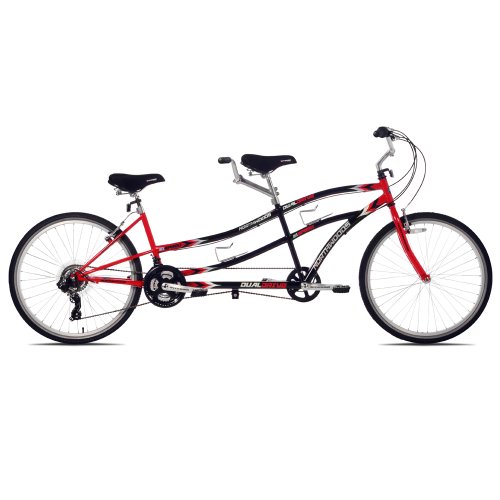 Northwoods Dual Drive Tandem Bike, 26-Inch, Red/Black