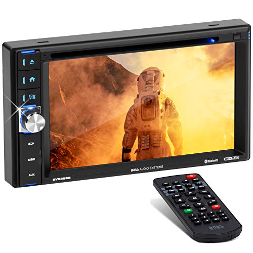 BOSS Audio Systems BV9358B Car DVD Player - Double Din, Bluetooth Audio and Calling, 6.2 Inch LCD Touchscreen Monitor, MP3 Player, CD, DVD, WMA, USB, SD, Auxiliary Input, AM FM Radio Receiver