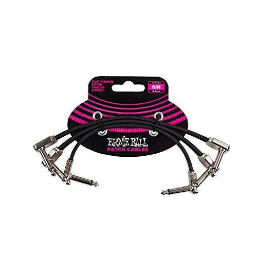 Ernie Ball Flat Ribbon Patch Cable, 6 Inch (P06221)