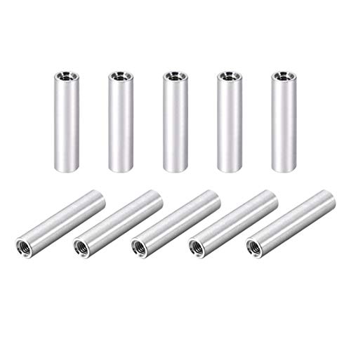 uxcell 10 Pcs M3x30mm Round Aluminum Standoff Column Spacer Female for Drone FPV Quadcopter Racing RC Multirotors Parts DIY