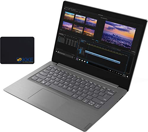 Lenovo V14-ARE Business Laptop, 14” Full HD Screen, AMD Ryzen 5-4500U Processor up to 4.0GHz, Webcam, Wireless-AC, Bluetooth, HDMI, Win 10 Pro, Iron Grey, KKE Mousepad (8GB RAM | 1TB HDD)