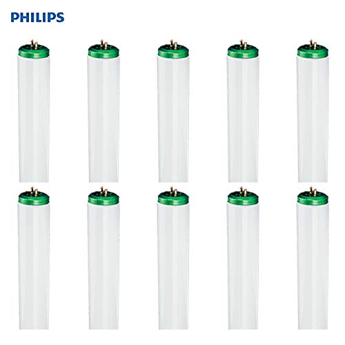 Philips Daylight Deluxe Linear Fluorescent T12 Light Bulb: 4-Foot, 2325-Lumen, 6500-Kelvin, 40-Watt, Bright White, Bi-Pin Base, 10-Pack