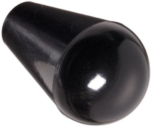 DimcoGray Black Phenolic Ball Tapered Knob Female, Brass Insert: 5/16-18' Thread x 7/16' Depth, 1' Diameter x 1-5/8' Height x 1/2' Hub Dia